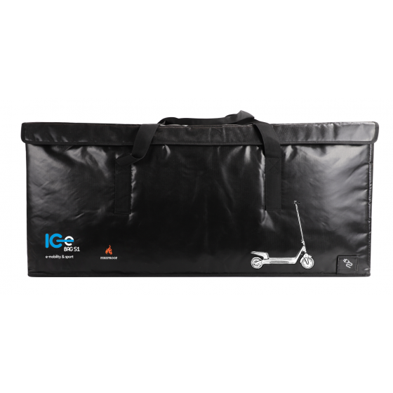 ICe Bag S1. IGNIFUGA Fire Safety Bag for ELECTRIC Scooter, for transport and storage